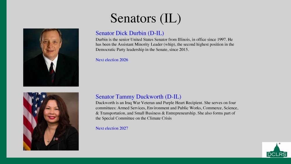 Illinois senators dick durbin and tammy duckworth
